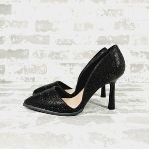 NEW Mia Ciana Black Rhinestone Pointed Toe High Heel Pumps  A123